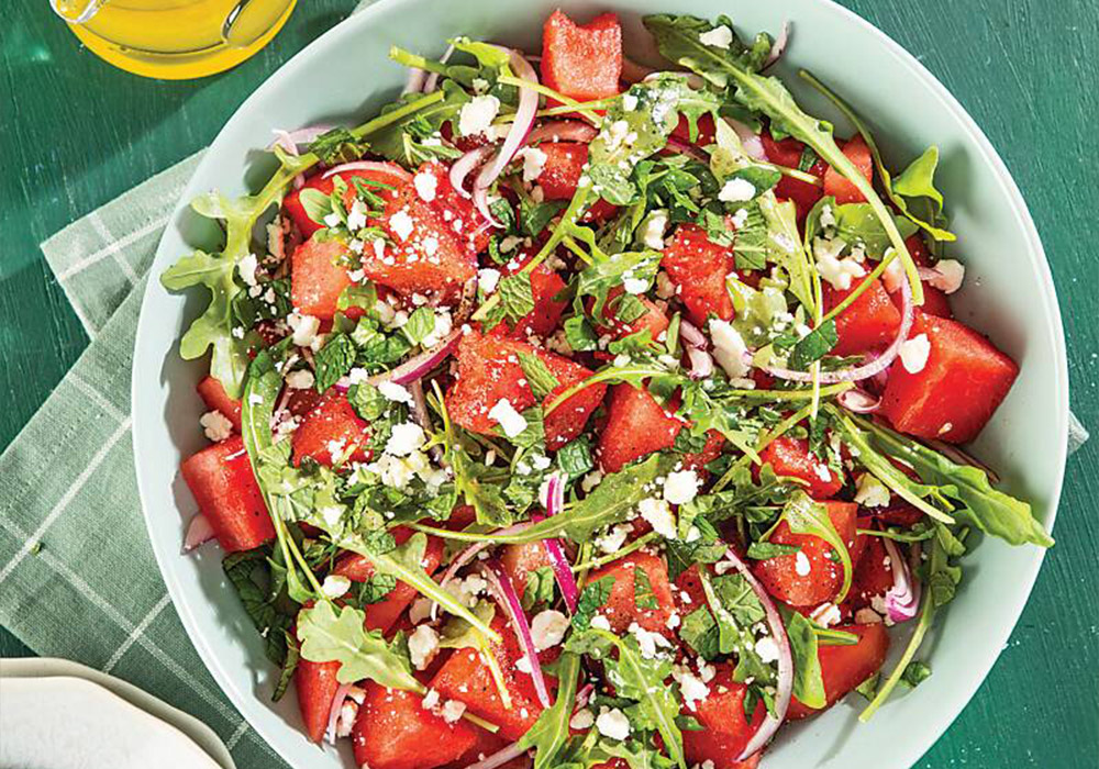 Our Watermelon and Fresh Cheese Salad with Jalapeño-Honey Vinaigrette is a guaranteed crowd-pleaser.