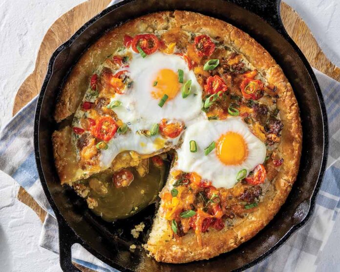 Biscuit Bottom Breakfast Pizza