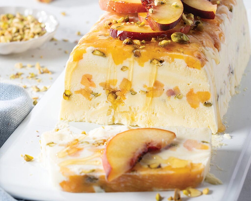 Honey-Peach Ice Cream Cake