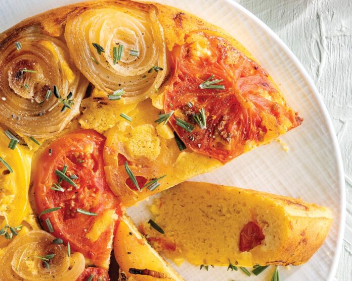 Tomato Upside-Down Cornbread