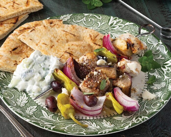 Grilled Greek Chicken Kebabs
