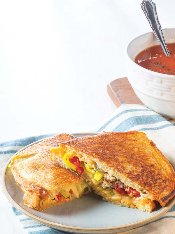 Grilled Chicken and Spinach Artichoke Sandwiches