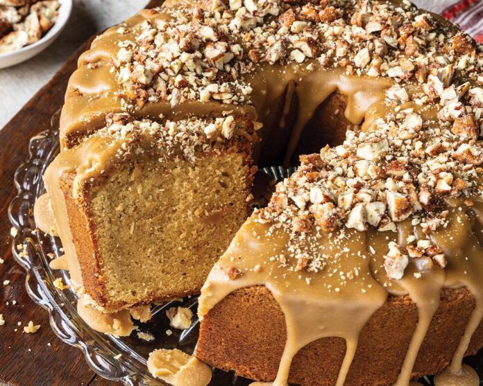 web-brownsugarp_1032-(1) Brown Sugar Pound Cake with Bourbon-Caramel Glaze