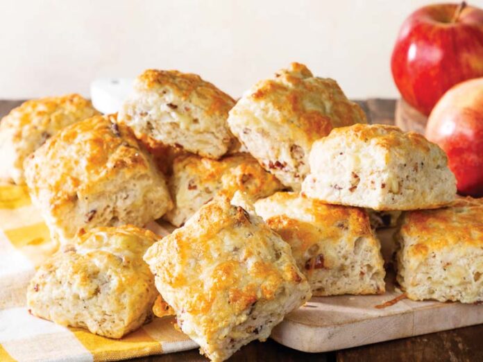 Apple, Bacon, and Cheddar Biscuits