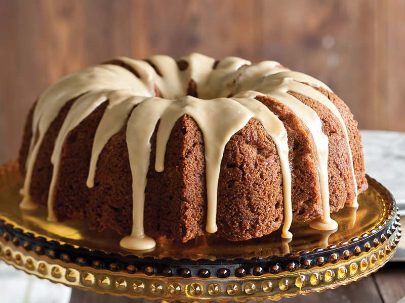 Fresh Pear Bundt Cake with Creamy Vanilla Glaze