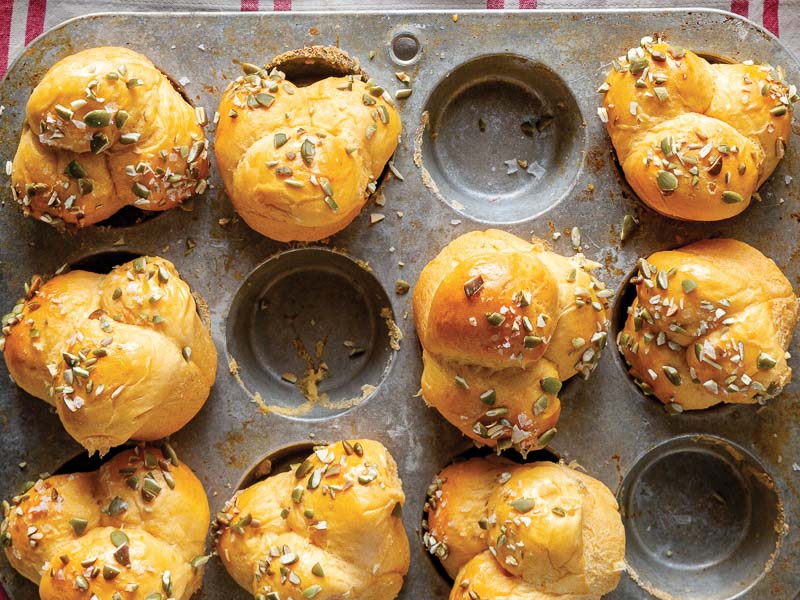 Sweet Potato Clover Leaf Rolls