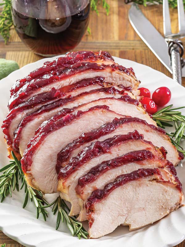 Cranberry-Glazed Turkey Breasts