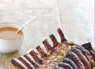 Main Course Marvels: Stunning Recipes for Your Christmas Table Herb-Stuffed Pork Rib Roast
