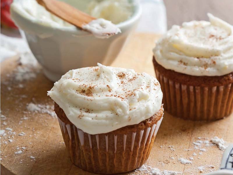 Gingerbread Cupcakes with Lemon Frosting
