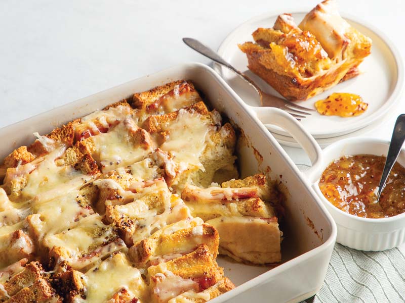 Overnight Monte Cristo Breakfast Casserole