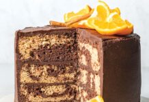 Spiced Orange Cake with Dark Chocolate Buttercream Spiced Orange Cake with Dark Chocolate Buttercream