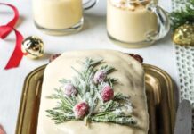 Gingerbread Loaf Cake with Eggnog Glaze Gingerbread Loaf Cake with Eggnog Glaze
