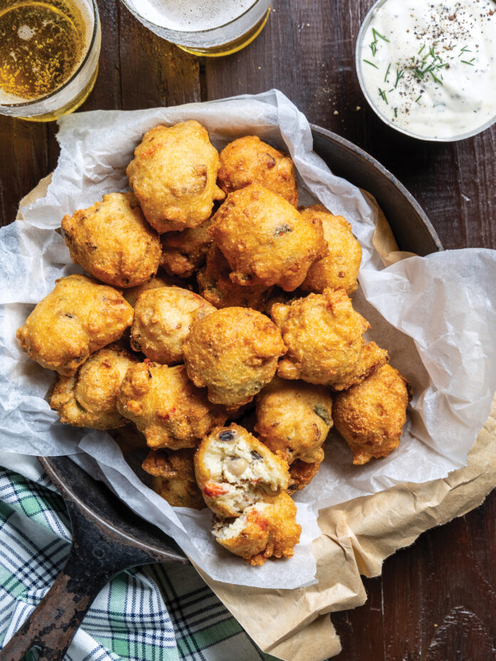 Hoppin’ John-Bacon Fritters