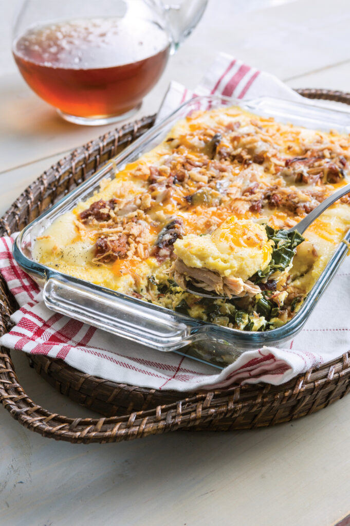 gritsgreens_0442 Smoked Pork, Greens, and Grits Casserole