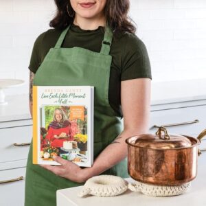 Mother's Day Bundle with green apron and Brenda book