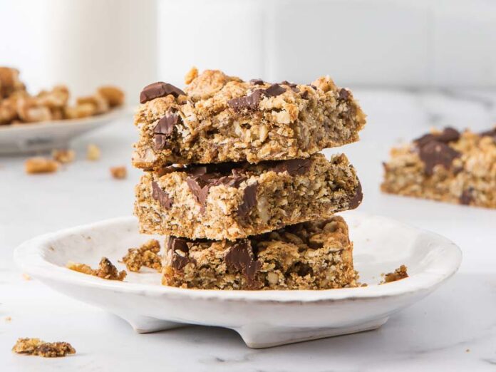 Espresso Oatmeal Cookie Bars