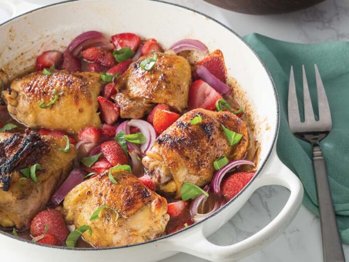 Strawberry-Balsamic Roasted Chicken