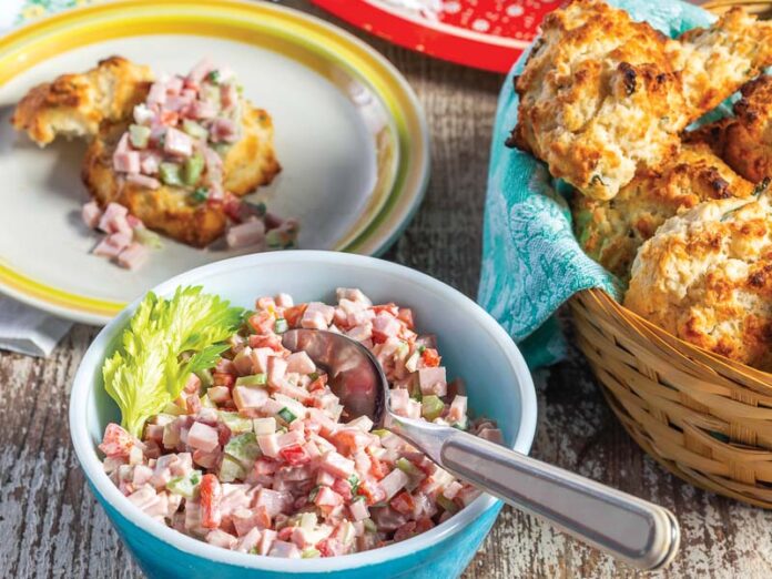 Deviled Ham and Drop Biscuits