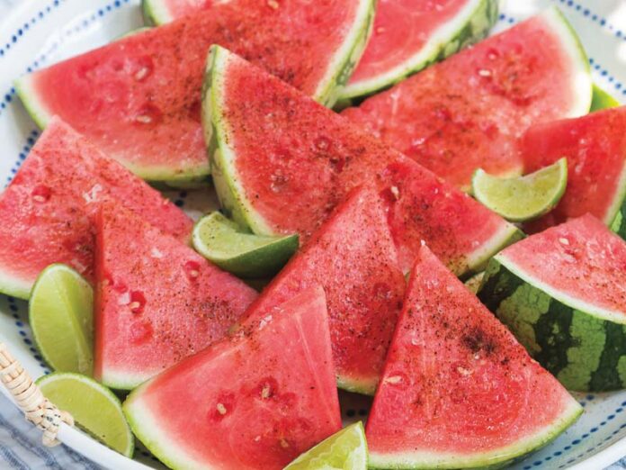 aip Watermelon Wedges with Chili and Lime