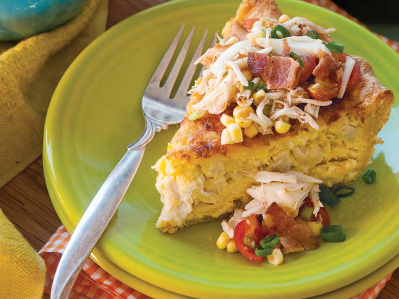Crab and Fresh Corn Pie