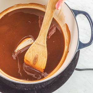 Stirring gumbo