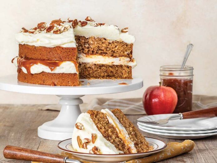 Apple Butter Caramel Cake