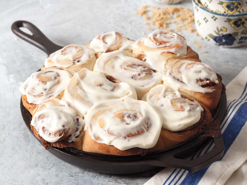 Cast-Iron Skillet Cinnamon Rolls