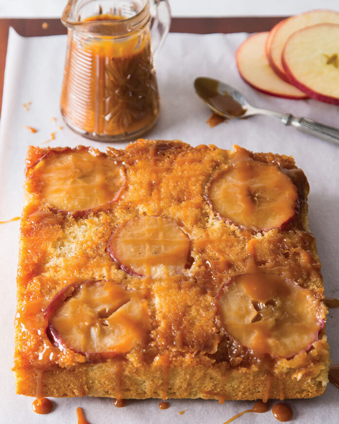 Upside-Down Caramel Apple Cake