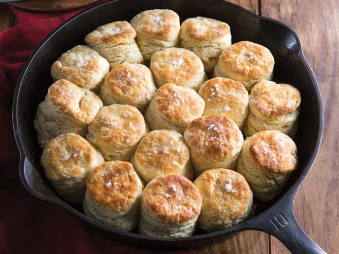 Cornmeal Biscuits with Thyme-Pepper Butter