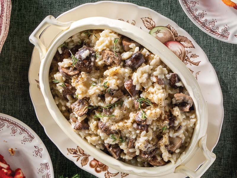 Mushroom and Caramelized Onion Risotto