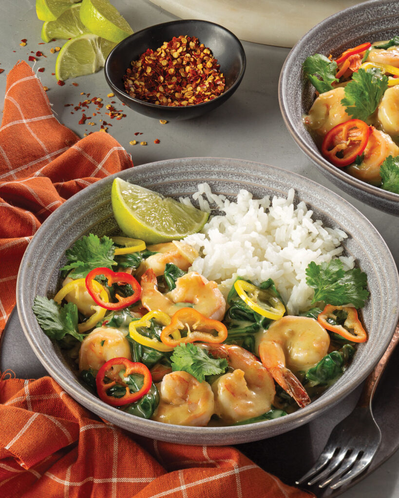 Creamy Garlic-Coconut Shrimp