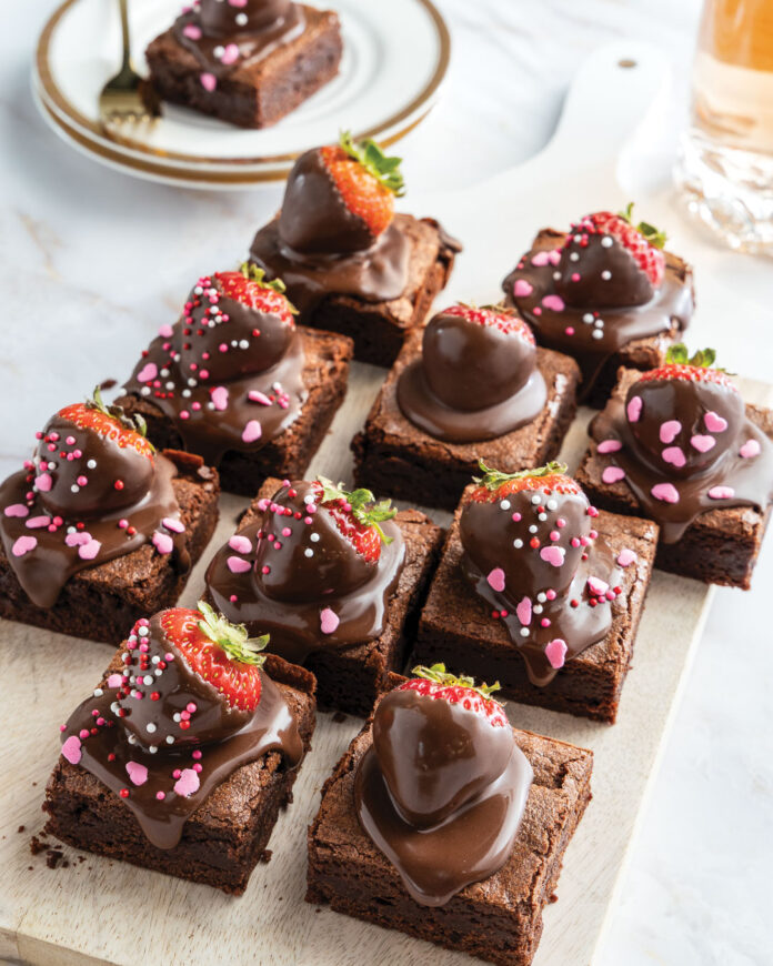 Strawberry Brownie Bites