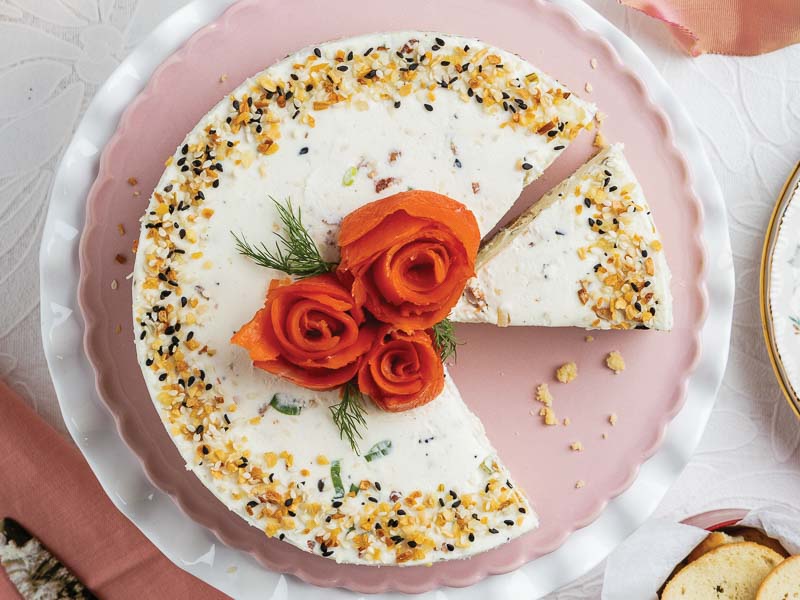 Everything Bagel Savory Cheesecake