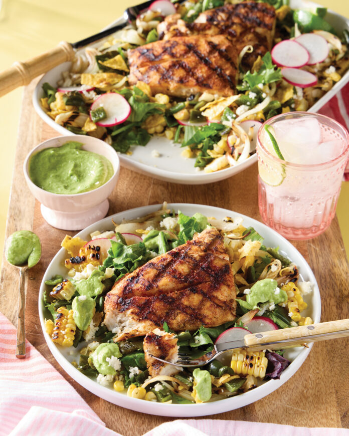 Spicy Red Snapper Taco Salad